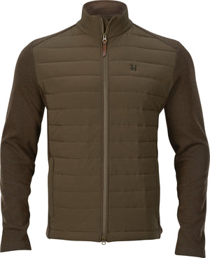 Retrieve Insulated cardigan Dark warm olive - Härkila