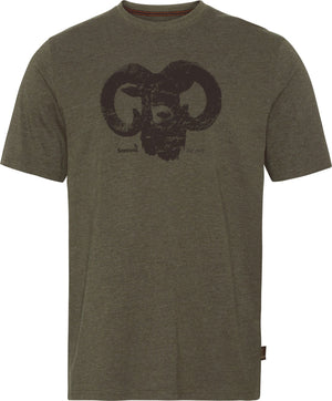 Outdoor t-shirt Pine green melange - Seeland