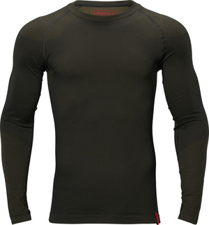 Härkila Base active L/S rund hals Dark willow green - Härkila