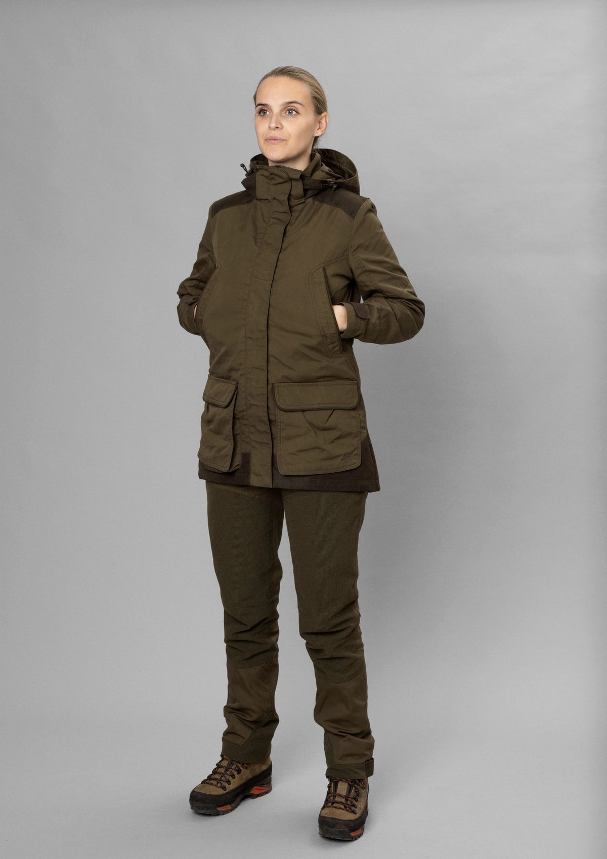 KeyPoint Kora Jakke Pine Green/Grizzly Brown - Seeland