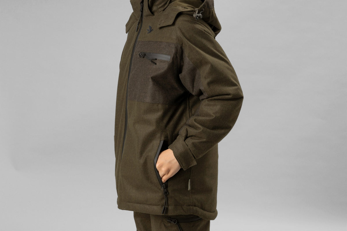 Avail Junior Jacket Pine green melange - Seeland