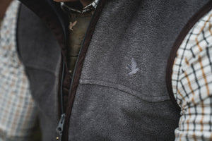 Woodcock Earl Fleece Vest - Dark Grey Melange - Seeland