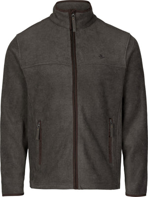 Woodcock Earl Fleece Jakke - Dark Grey Melange - Seeland