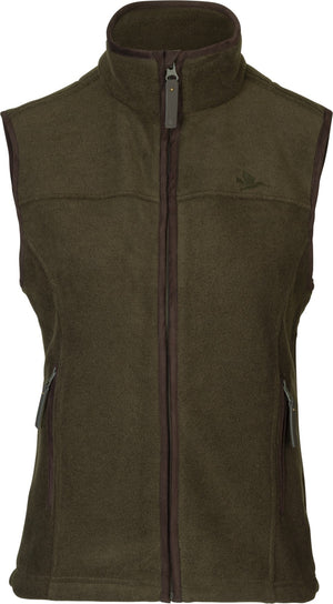 Woodcock Ivy Fleece Vest - Pine green melange - Seeland
