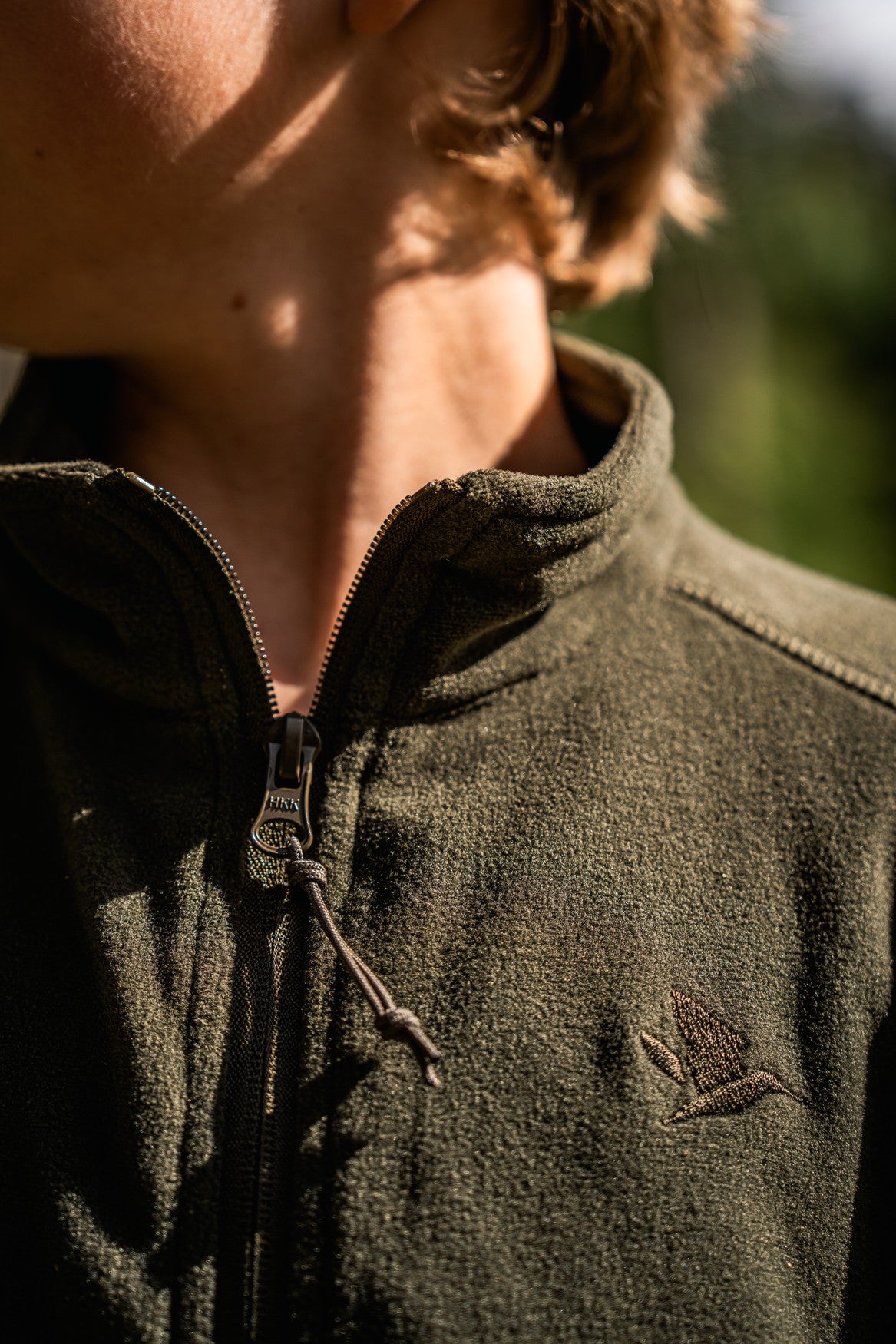 Benjamin Junior Fleece Pine green - Seeland