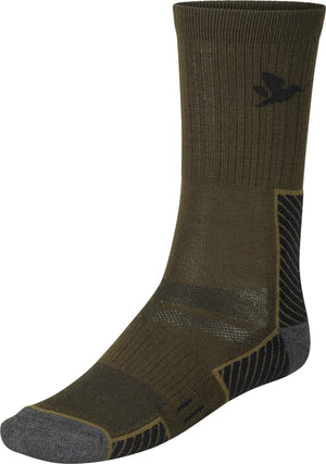 Field Merino-strømpe - 2Pack Pine Green/Military Olive - Seeland