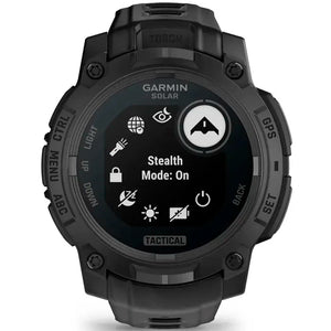 Instinct® 3 – 50 mm, Solar, Tactical Edition, Sort med sort rem 3