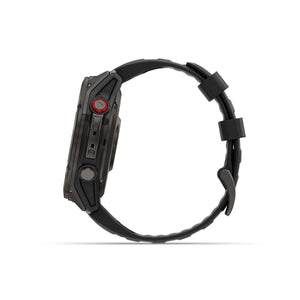 fēnix® 8 Pro – 51 mm, AMOLED, Sapphire, titanium med silikonerem i Graphite/sort