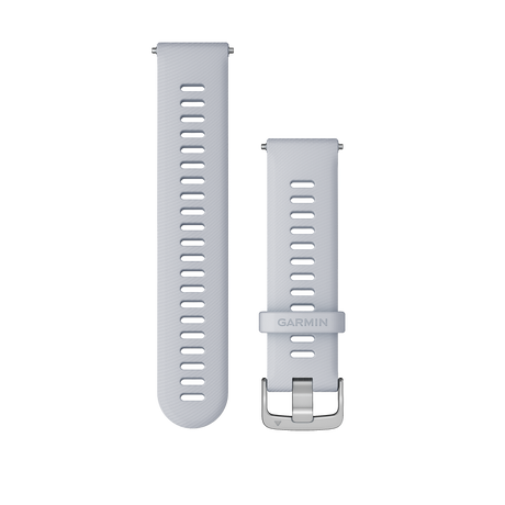 Quick Release remme (18 mm), Hvid, sølv hardware 1