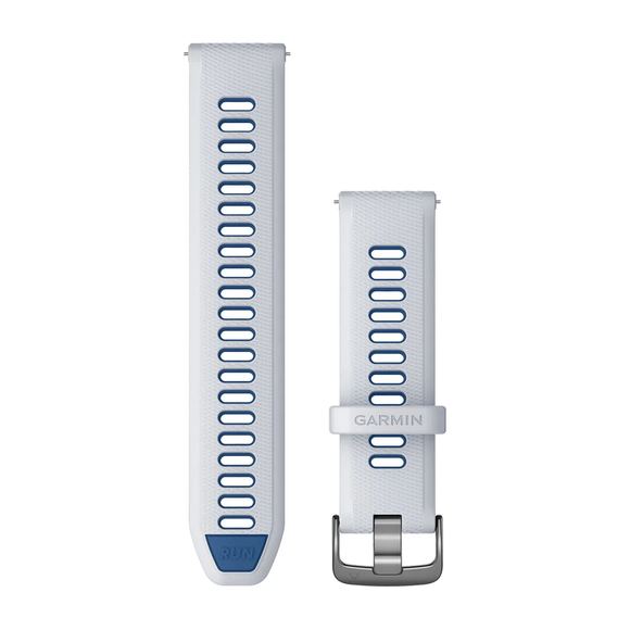 Quick Release remme (22 mm), Tidal Blue, sølv hardware 2
