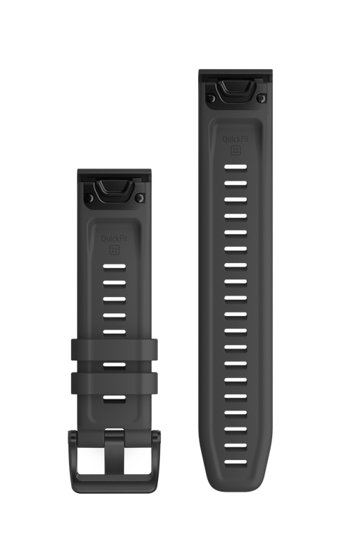 Quickfit 22 mm urremme, Sort silikone 2