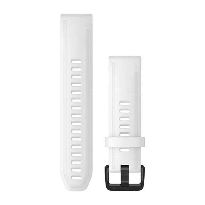 QuickFit® 20 urremme, Hvid silikone, sort hardware 2