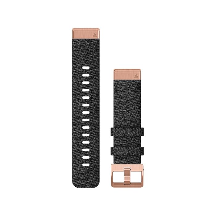 QuickFit® 20 urremme, Crememeleret nylon, rosaguld hardware 3