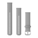 Quick Release remme (18 mm), Powder Grey, sølv hardware 3