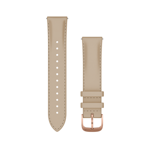Quick Release remme (20 mm), Hvidt italiensk læder, 18K rosaguld PVD hardware 2