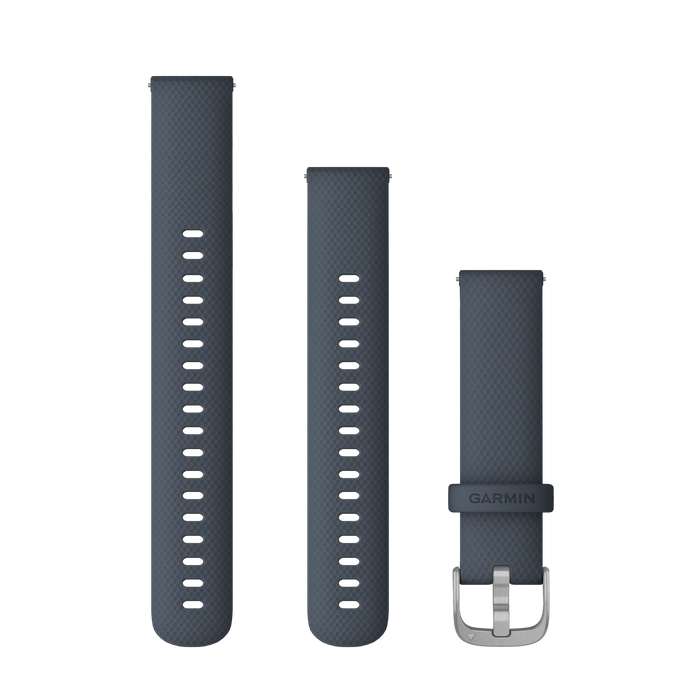 Quick Release remme (20 mm), Granite Blue, sort hardware 2