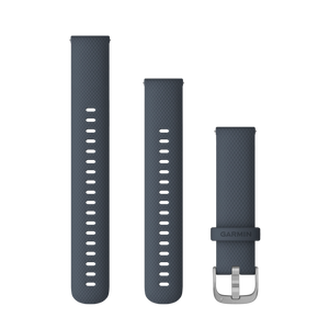Quick Release remme (20 mm), Granite Blue, rosaguld hardware 3