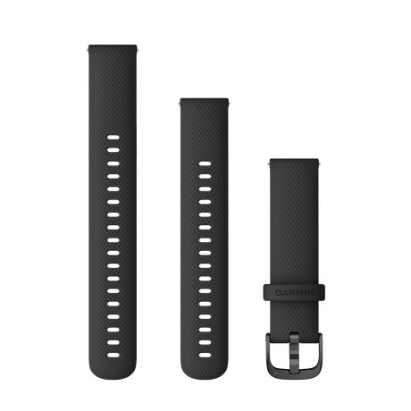 Quick Release remme (20 mm), Sort, Slate hardware 1