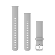 Quick Release remme (22 mm), Grå, sølv hardware 1