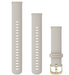Quick Release remme (18 mm), Lys sand silikone, lys guld hardware 1