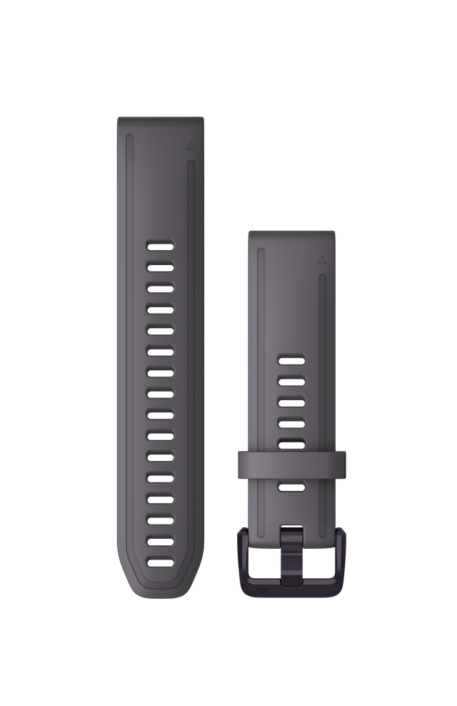 QuickFit® 20 urremme, Shale Grey silikone, Amethyst hardware 1