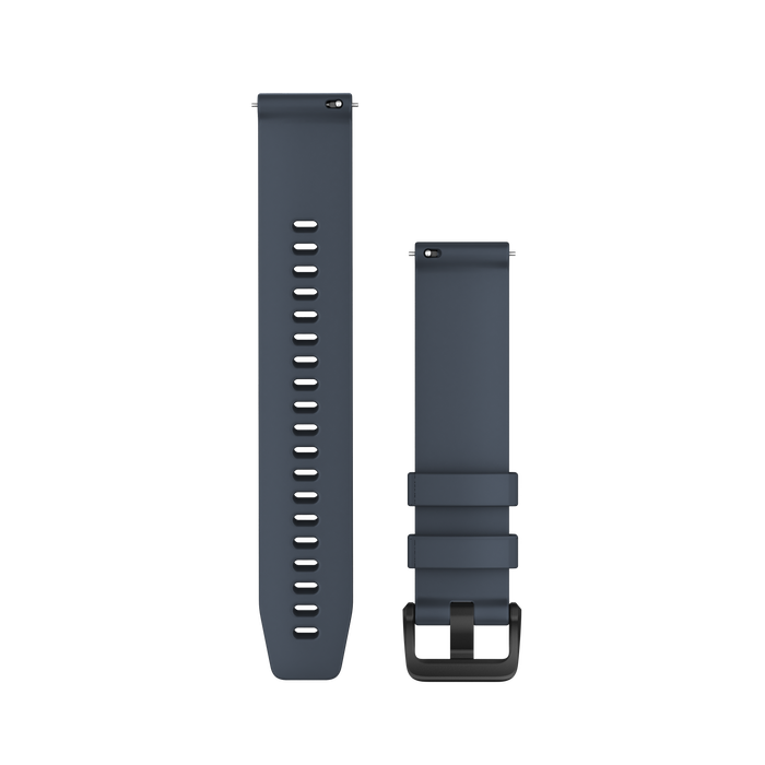 Quick Release remme (20 mm), Granite Blue, sort hardware 1