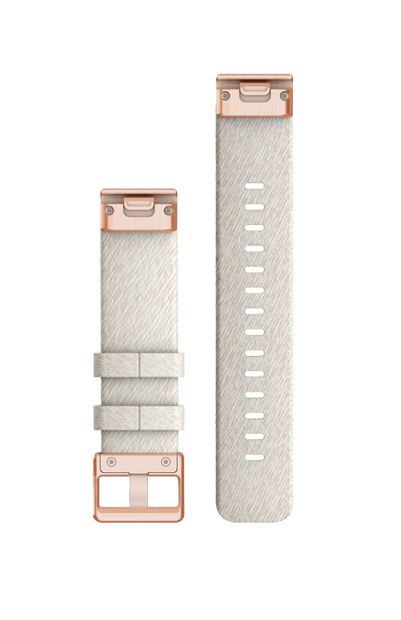 QuickFit® 20 urremme, Crememeleret nylon, rosaguld hardware 2
