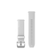 Quick Release remme (20 mm), Hvid, poleret sølv hardware 2