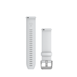 Quick Release remme (20 mm), Hvid, sølv hardware 2