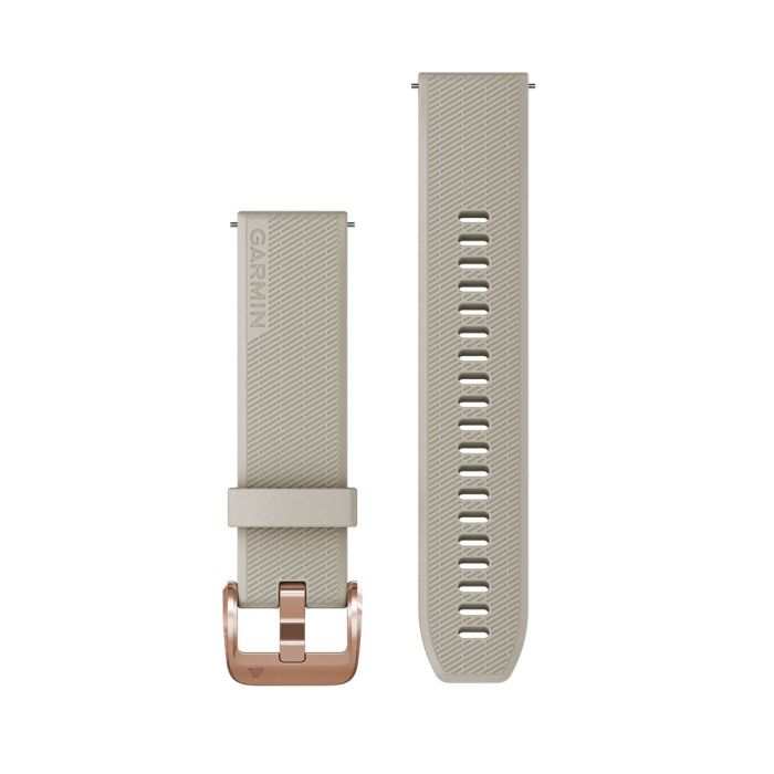Quick Release remme (18 mm), Lys sand silikone, lys guld hardware 2
