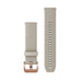 Quick Release remme (18 mm), Lys sand silikone, lys guld hardware 2
