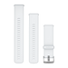 Quick Release remme (20 mm), Gennemskinnelig Whitestone/Cloud Blue med sølv hardware 2