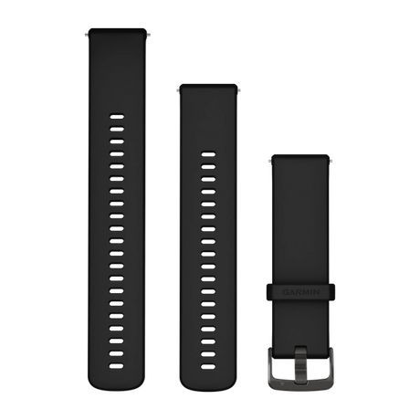 Quick Release remme (18 mm), Sort, Slate hardware 3