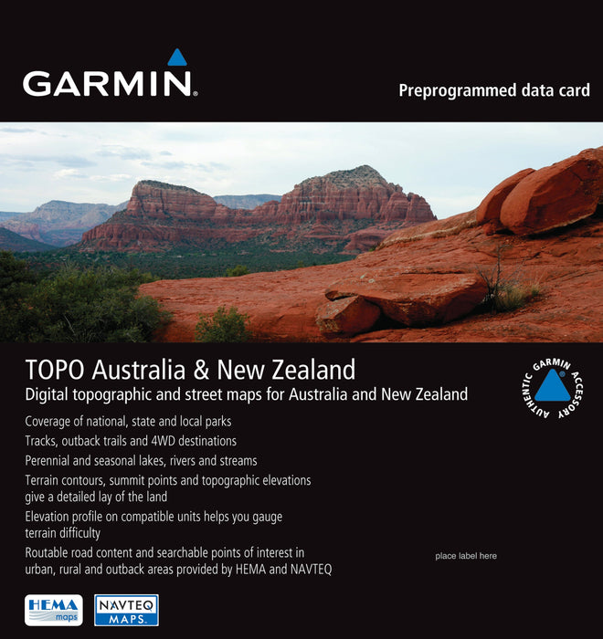 TOPO Australien og New Zealand MicroSD™/SD™ kort 1