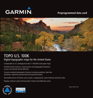 MicroSD™/SD™ kort: TOPO U.S. 100K 3