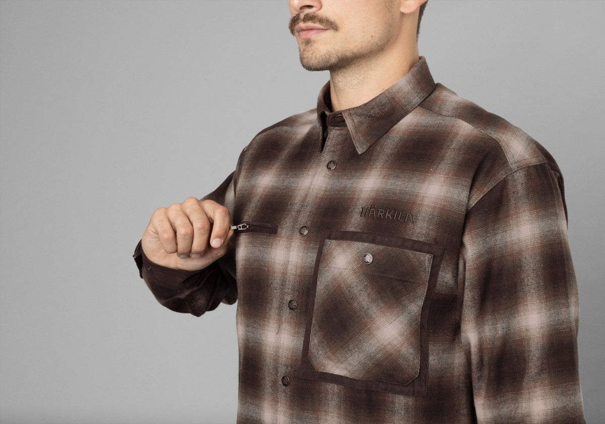 Folke shirt jacket - Burgundy - Härkila