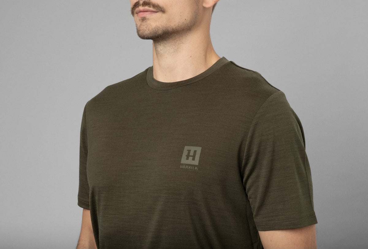 Härkila Base All Season S/S t-shirt - Willow green - Härkila