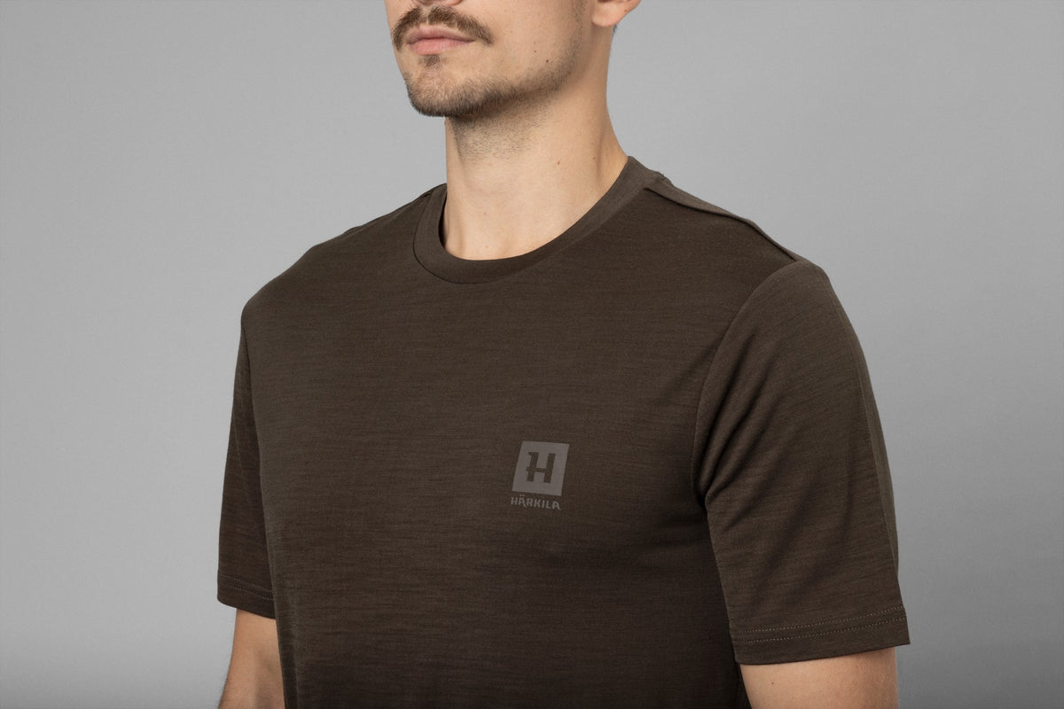 Härkila Base All Season S/S t-shirt - Shadow brown - Härkila