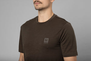 Härkila Base All Season S/S t-shirt - Shadow brown - Härkila