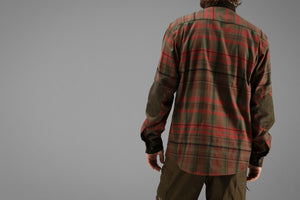 Str. XXL - Pajala skjorte - Red autumn check - Härkila - Ombytningsvare