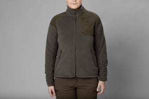 Vilja fleece til kvinder Willow green/Shadow grey - Härkila