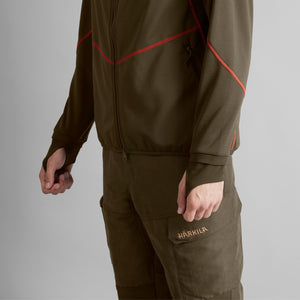 Härkila Scandinavian fleece jakke - Willow green/Shadow brown - Härkila