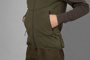Olaf fleece jakke - Willow green/Shadow grey - Härkila
