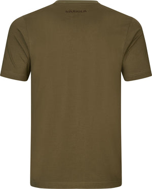 Härkila H-logo S/S T-shirt - Dark olive - Härkila