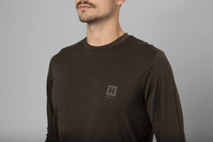 Härkila Base All Season L/S t-shirt - Shadow brown - Härkila