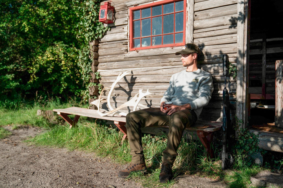 Outdoor stretch bukser - Grizzly brown/Duffel green - Seeland