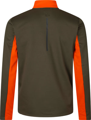 Elliot fleece - Pine green/Hi-Vis orange - Seeland