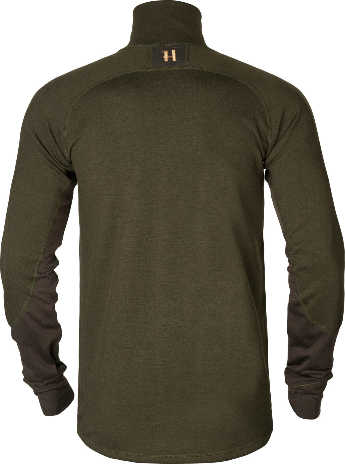Härkila Base Warm zip neck Willow green/Shadow brown - Härkila