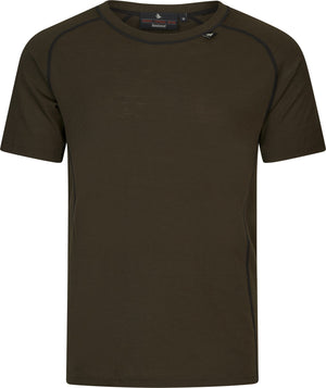 Apex Merino T-shirt Pine green - Seeland