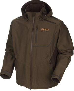Str. 48 - Mountain Hunter jakke Hunting green/Shadow brown - Härkila - Ombytningsvare